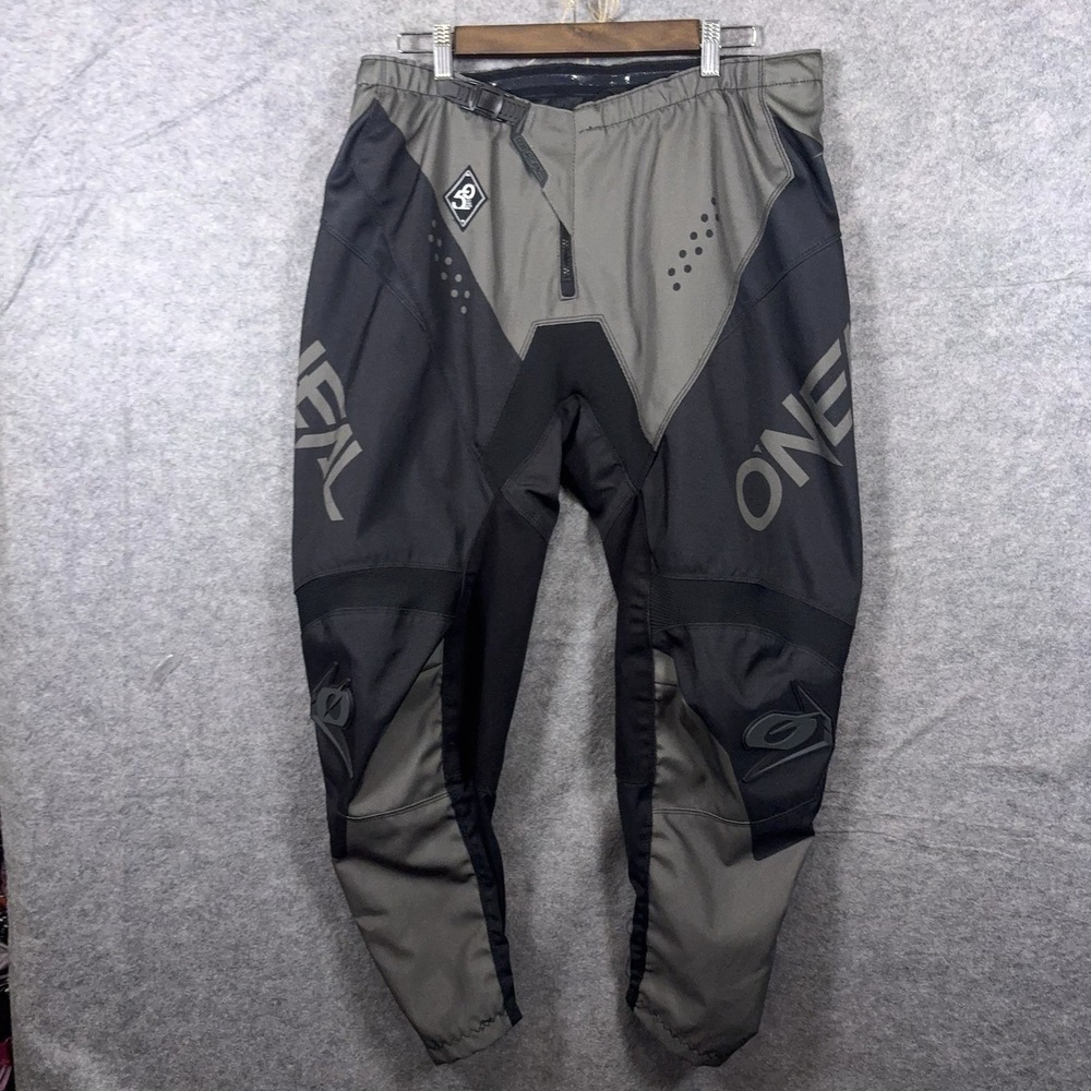 O'Neal Elements Racing Pants Men 38 Black Gray  Motocross Dirt Bike ATV MotoX